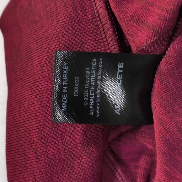 Alphalete Bordeaux Amplify Jacket cropped sports jacket Size S. - Picture 4 of 6